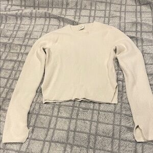 Abercrombie & Fitch Soft Cream Knit Top